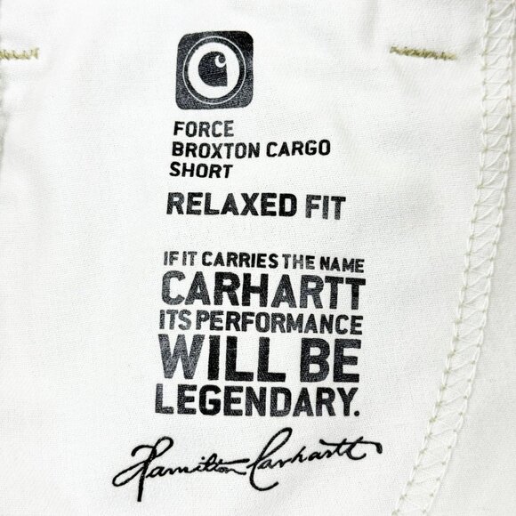 Carhartt Men's Force Broxton Tan Cargo Short Relaxed Fit Size 40 - Picture 5 of 12